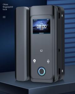 China ID 125Khz Smart Glass Door Lock Fingerprint Password Access Control factory