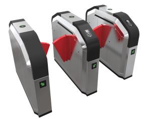 Electronic Amusement Park Turnstiles / Flap Barrier Gate 5000000 Times Service