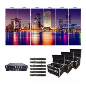 China P3.91 P4.81 500x500 alumnim and iron cabinet LED Video Wall Outdoor factory