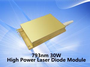 China 30W High Power diode lasers , 793m laser module 105µm factory