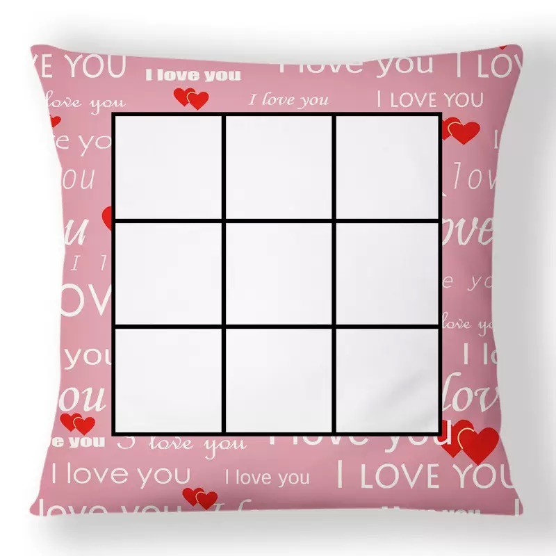 9 Quares Photo Printable Sublimation Pillowcase