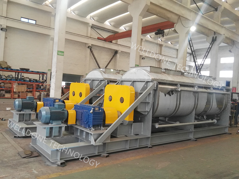 8000KGS/Batch Titanium Minced Meat hollow paddle dryer