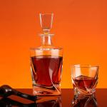 Super Flint Glass Body Beautiful Vodka Whiskey Decanter 50ml 250ml 500ml 750ml