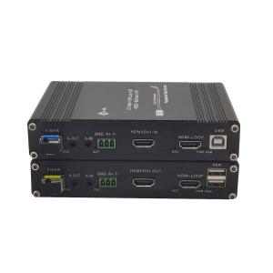China 1Ch 1080P HDMI + 1Ch USB KVM + 1Ch RS232 + 1Ch Bidi Stereo Audio + 1Ch GPIO over Fiber Extender factory