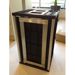 Adjustable Plastic Base ESD Anti Static PCB Magazine Rack For Storage 355 X 320