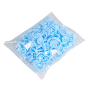 China Disposable Eyelash Grafting Glue Ring Tattoo Ink Cup With Division Pink Blue Plastic factory
