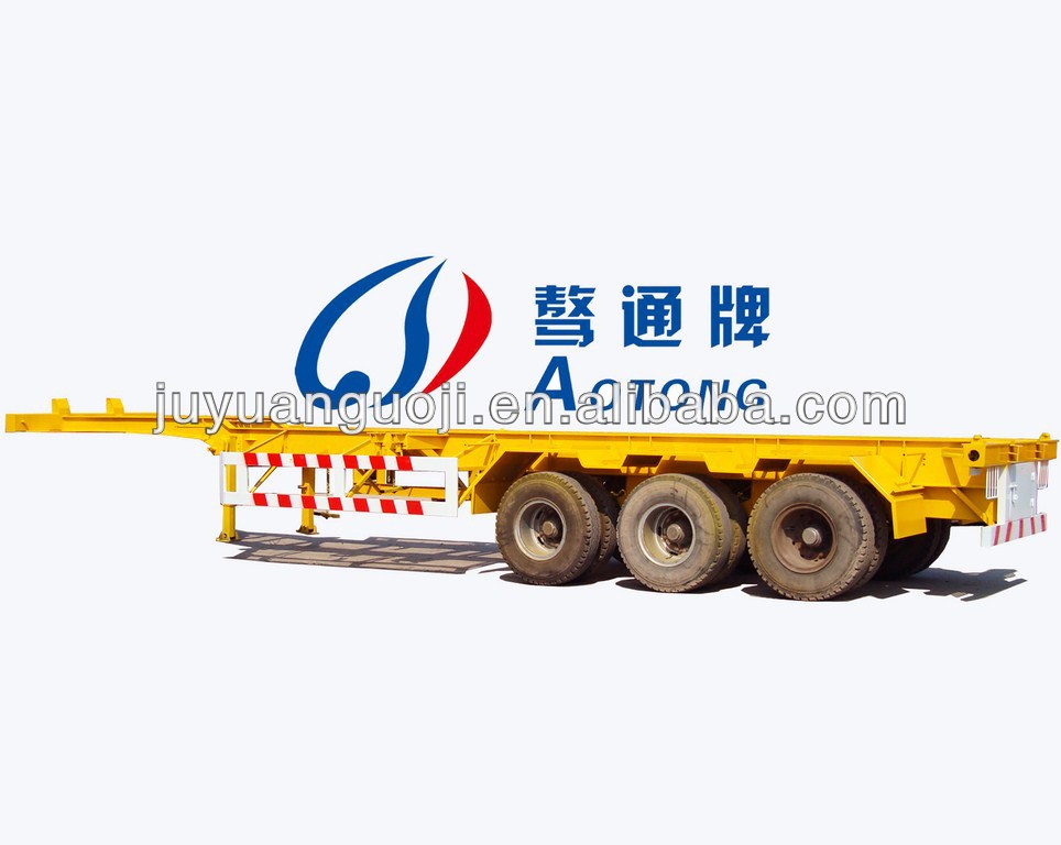 Manufacture 3 Axle 40FT Skeleton Container Chassis/Semi Trailers with 12 Twist Locks