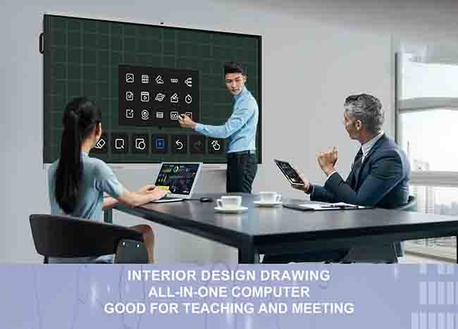 3840×2160 98 Inch Touch Screen Smart Board For Presentations Meetings