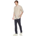 Multicolor Mens Lightweight Summer Linen Trousers Breathable Straight Leg Dress