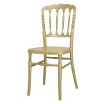 Customized Gold Stackable Banquet Chairs Golden Reception Hall Chairs