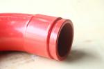 Red Orange White Color elbow Pipe 125*R275-90+80 for concrete pump truck