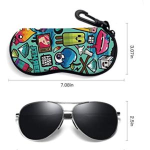 China Nylon Zipper EVA Glasses Case Portable 1 Inch Height factory