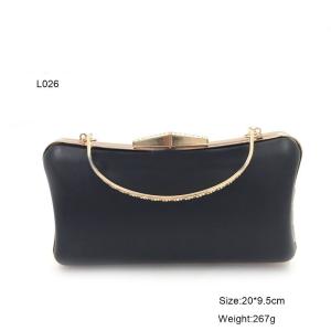 China Handbag hardware wholesale gold rectangle purse plastic box metal frame factory