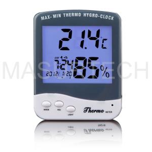 China Home Indoor/Outdoor Temperature Max Min Thermometer Hygrometer With Sensor Wire on sale
