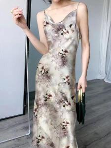 China 100% Natural Silk 20MM Stretch twill Anti-Wrinkle Static-free Willows shed tear Women Slim Fashion Dress and Scarf factory