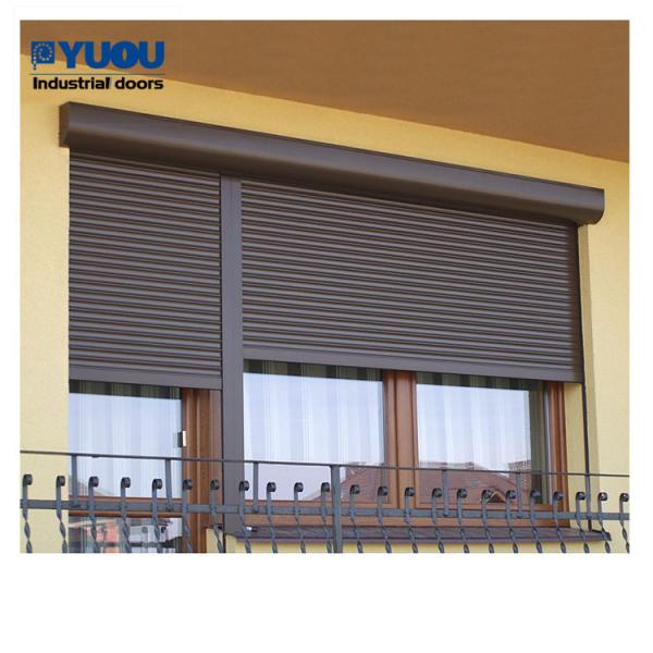 Automatic Steel Roll Up Window Shutters Residential Security Insectproof RAL