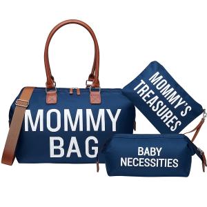 China Waterproof Diaper Tote Bag For Baby Boy Cute Mom Travel Large 15x7x10&quot; factory