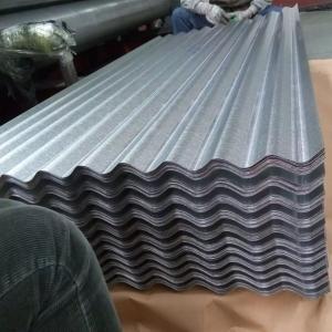 China AZ180 Dx51D Steel Roofing Sheets , Corrugated Galvanized Sheet Metal 4x8 factory