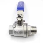 Stainless Steel 304 316 2PC Ball Valve NPT/BSP Thread 1/4''-4.0'' Connection
