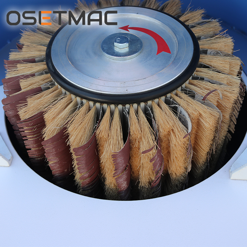 DTL-20D Woodworking Manual Brush Sanding Machine for Wood MDF Plywood Panel Special Shape Parts Polishing