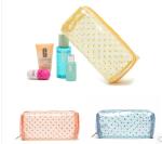 OEM Flower Printing Vinyl Travel Bag , Beautiful Clear Vinyl Makeup Bag