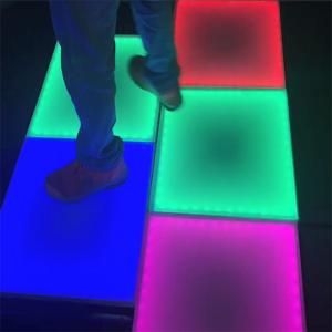 China LED Dance Floor Gravity Induction Dance Panel Inductive Floor Tile Waterproof IP65 Outdoor/Indoor Event factory