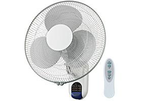 China 16'' Plastic Wall Hanging Fan , Remote Control Decorative Wall Mounted Fans factory