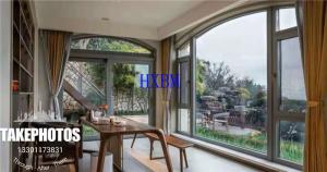 China EPDM Composite Wood Casement Windows 2.28pvb With German Hardware factory