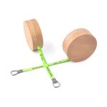 Geometric Shape Metal Retractable Tape Measure 6ft 2m With Maple Wood Housing