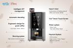 220V/50-60Hz Commercial Bean to cup Coffee Vending Machine With Touch Screen