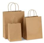 Wholesale Custom luxury craft gift brown white packaging de papel printed