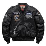 Vintage Puffer Mens Varsity Jacket Sports Bomber Leather Jacket