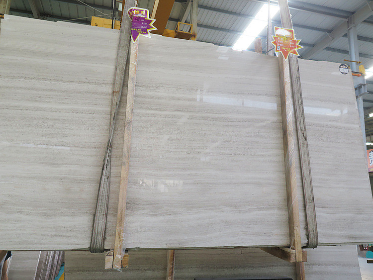 Italy White Wood Marble Slabs For Bathroom And Kitchen Floor Tiles Decor