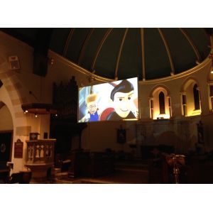 100 Microns Holographic Rear Projection Transparent Screen , 3D Hologram Film
