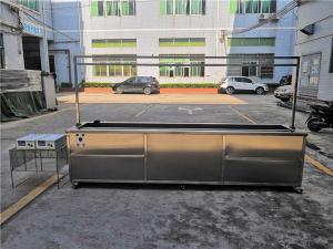 China 40khz Ultrasonic Blind Cleaning Machine Stainless Steel 304 With Rinsing Tank / Casters factory