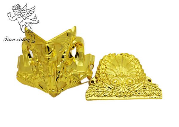 European Coffin Fitting Casket Corners Pale Gold PP Virgin Plastic 18# With