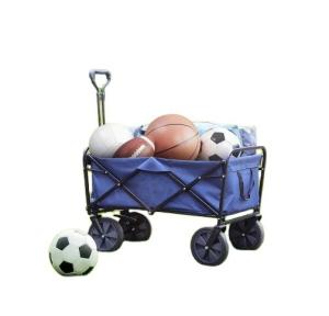 China 2 Cup Holders Outdoor Folding Wagon Shopping Use Collapsible Utility Cart factory