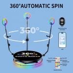 Professional 360 Photo Booth with Automatic Rotation Stand Platform Height 25CM