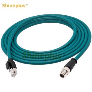 China High Flexible Drag Chain Ethernet Industrial Camera Network Cable 8 Core X Type Cameralink M12 To RJ45 on sale