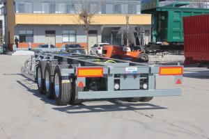 China 1310mm Wheel Base Steel 2/3 Axles 30 Ton Skeleton Semi Trailer For Worldwide Customers factory