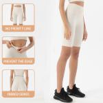 Ribbed Soft Running Shorts Squatproof High Waist Bike Cycling Shorts
