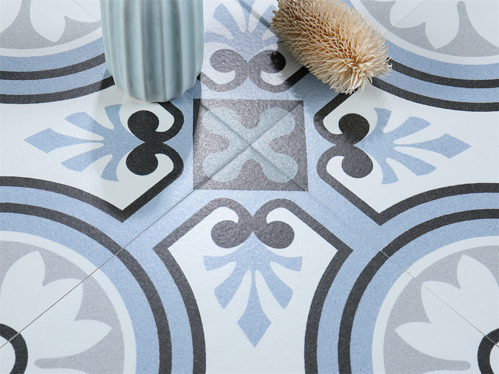 Blue 200x200mm Eco-Friendly Ceramic Rustic Tiles For Living Room And Durable Wall Tile For Kitchen