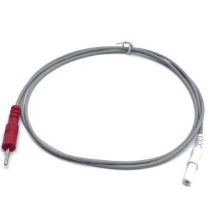China Custom 1.5mm 2.0mm Electrode Pin Male To Female Electrode Lead Wire Tens Cable For ECG Smart Device factory