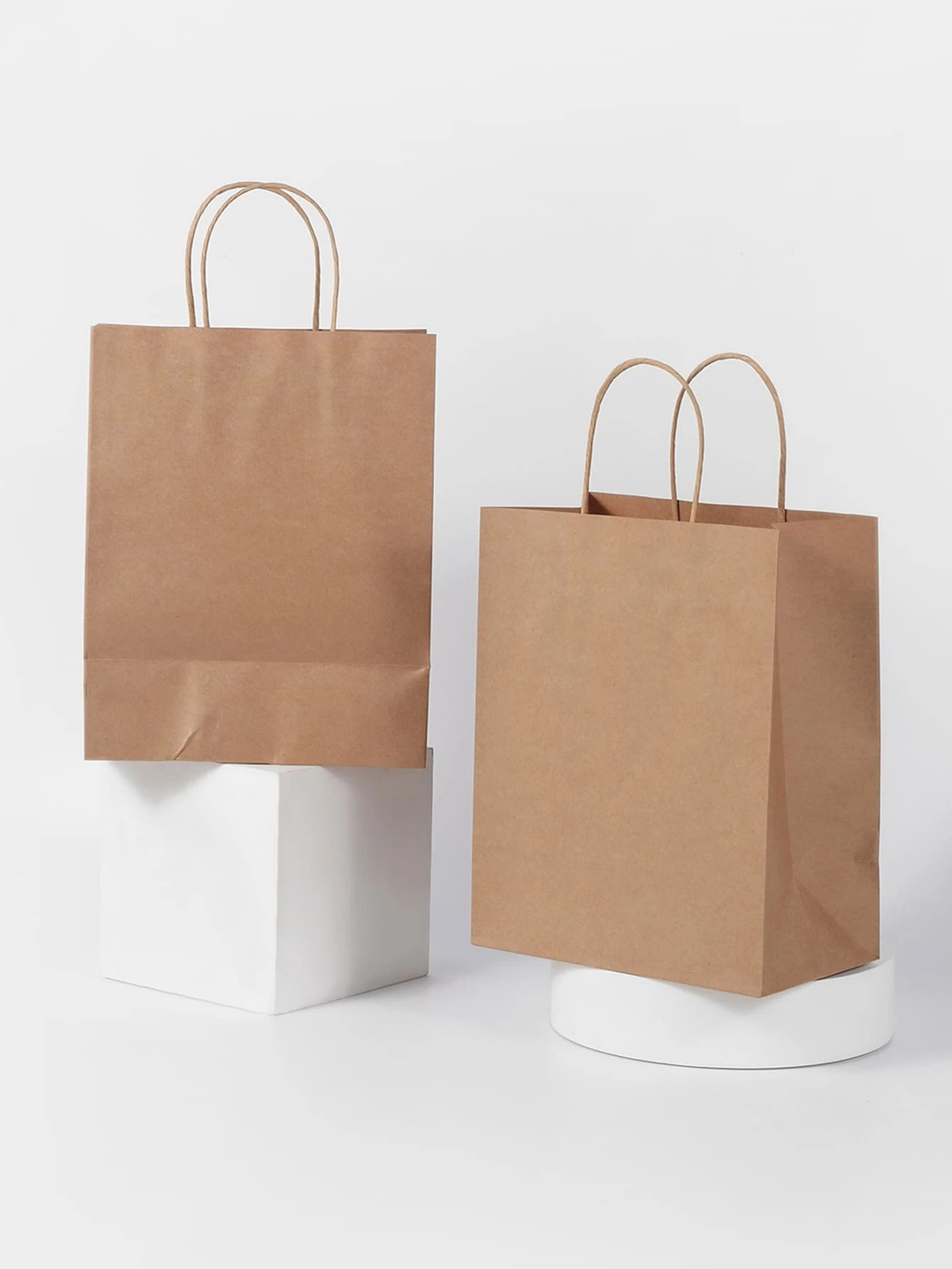Twisted Handle Brown Paper Bags Brown Kraft Shopping Bags Lightweight