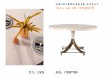 American style Dining table and Chairs in Circle used Stainless steel legs with