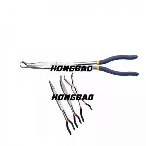 China 33cm Long Reach Pliers Double X Joint Long Reach 13mm Hose Tube Extra Long on sale