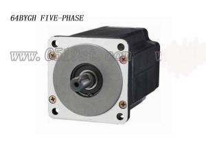 China 0.72degree BYGH five-phase 64mm hybrid stepper motor factory
