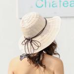 AK17594 fashion polyester braid foldable summer straw hats for womens in stock ,
