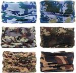 Funny Printed Tubes Folded Face Cover Neck Multifunctional Bandanas