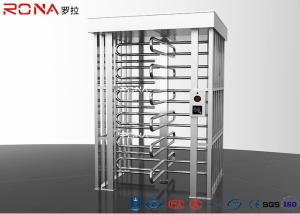 China Stainless Steel Full Height Turnstile Pedestrian Secure Channel 0.2s Opening / Closing Time factory